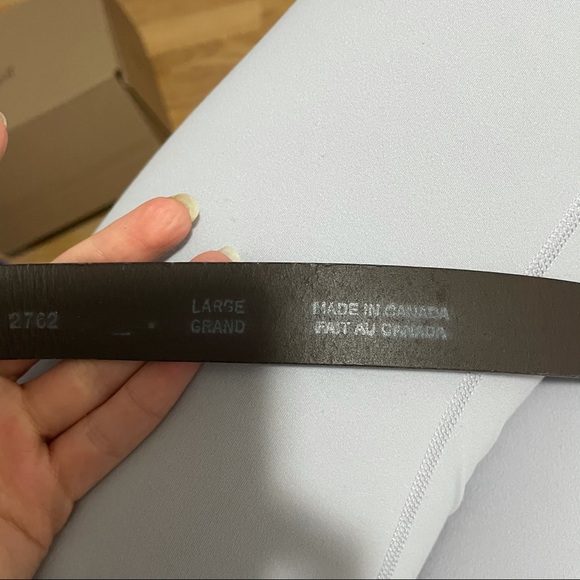 3/$30 brown leather belt large (38.5 inches) - Picture 7 of 7